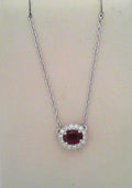 14kw .775 Ruby .184 ctw 18" Necklace