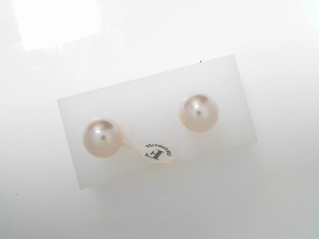 14ky 10mm FW Pearl Earrings