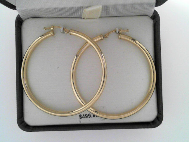 14ky 2.5 X 40mm Hoop Earring
