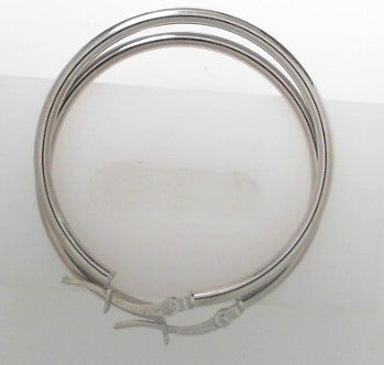 14kw 2x35mm Hoop Earrings