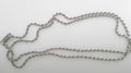 SS Rhodium 2.3mm Soild Rope Chain 22"
