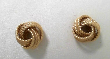 14ky Twisted Love Knot Earrings