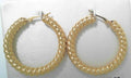 14ky Twisted Hoop Earrings