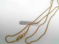 Stainless Steel polished yellow plated 20" Chain