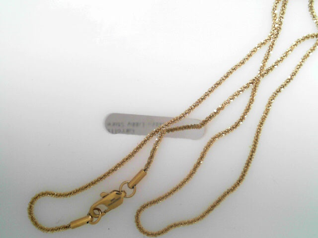 Stainless Steel polished yellow plated 20" Chain