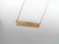 Gold Bar Necklace Includes Ingraving on one Side