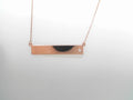 Rose Bar Necklace w/Cz