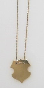 14ky Badge Necklace