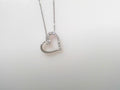 Diamond Heart Pendant .40ct 14K White Gold