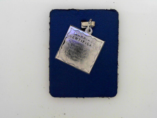 Marriage Certificate Charm