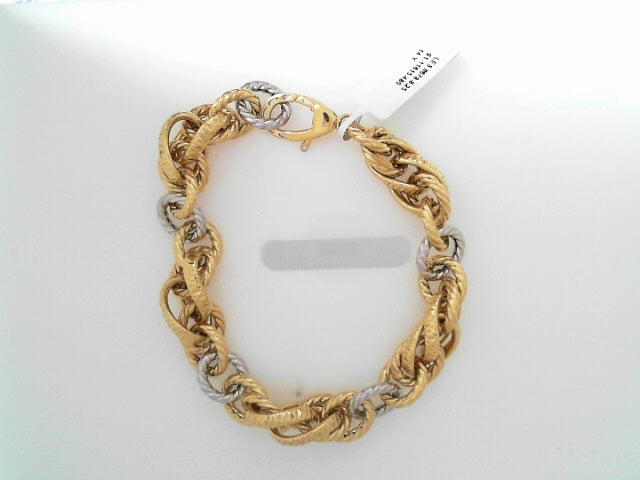 Yellow 14 Karat Bracelet Length 7
