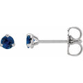 Round 3-Prong Claw Cocktail-Style Stud Earrings