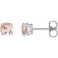 Round 4-Prong Claw Stud Earrings