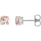 Round 4-Prong Claw Stud Earrings