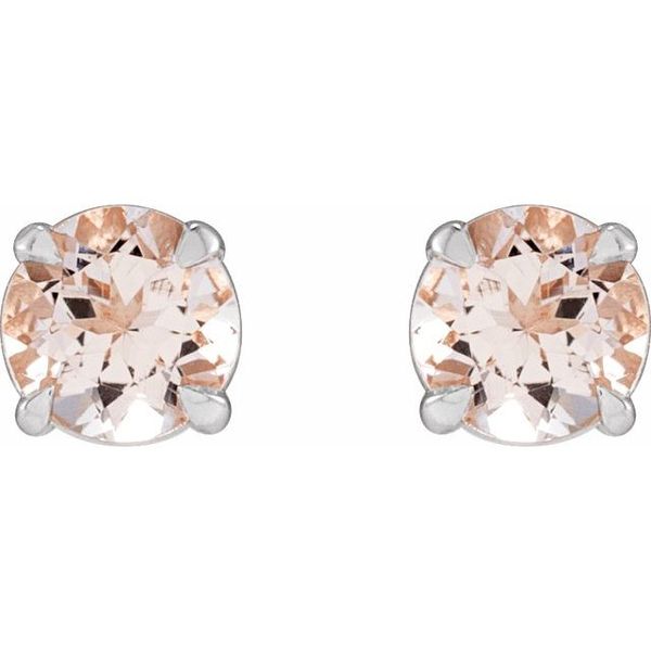 Round 4-Prong Claw Stud Earrings - Image 2