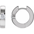 Accented Huggie Hoop Earrings