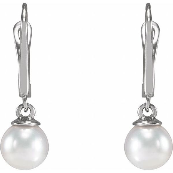 Click-In Pearl Earrings - Image 2