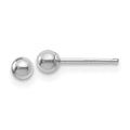 Leslie's 14K White Gold Polished 3mm Ball Post Earrings