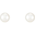 Pearl Stud Earrings - Image 2