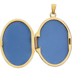 Engravable Floral Oval Locket - Image 3