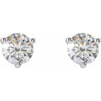 Round 3-Prong Stud Earrings - Image 2