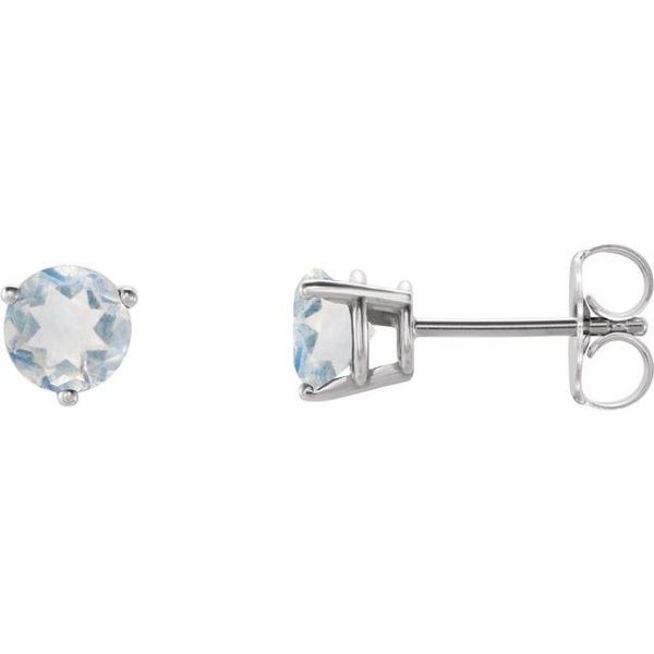 Round 3-Prong Stud Earrings