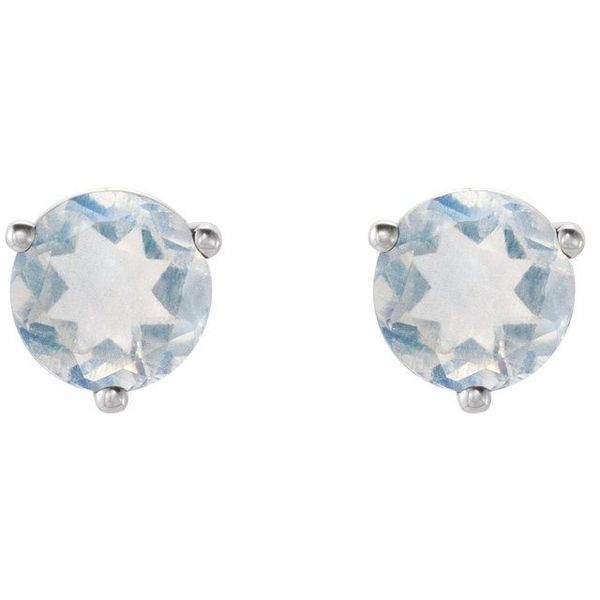 Round 3-Prong Stud Earrings - Image 2