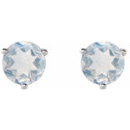 Round 3-Prong Stud Earrings - Image 2