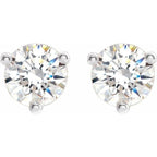 Round 3-Prong Stuller Moissanite™ Stud Earrings - Image 2
