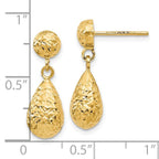 Leslie's 14K D/C Post Dangle Earrings - Image 4