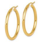 Leslie's 14K Polished Hoop Earrings - Image 2