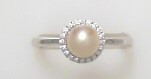 SS June Birthstone Ring Sz 7