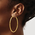 Leslie's 14K Polished 2mm Hoop Earrings - Image 3