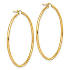Leslie's 14K Polished 2mm Hoop Earrings - Image 4