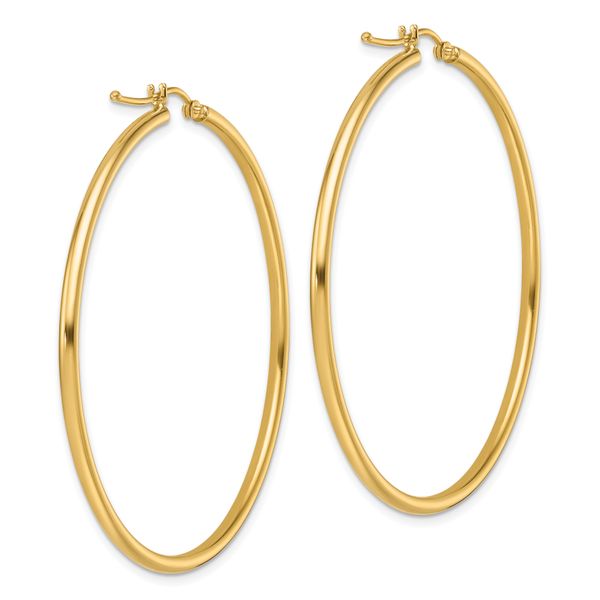 Leslie's 14K Polished 2mm Hoop Earrings - Image 4