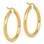 Leslie's 14K Polished 3mm Hoop Earrings - Image 4