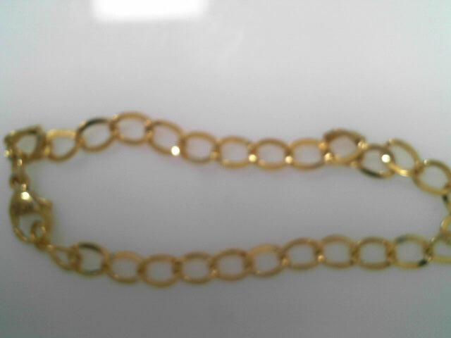 Gold Plated link Bracelet 8"