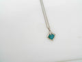Joelle multi strand rhodium bright aqua illusion