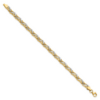 Leslie's 14K w/Rhodium D/C Bracelet - Image 2