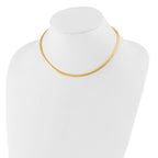 Leslie's 14K 3mm Two-tone Reversible Omega Necklace - Image 2