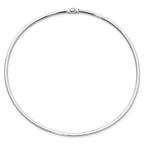 Leslie's 14K 3mm Two-tone Reversible Omega Necklace - Image 4