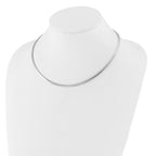 Leslie's 14K 3mm Two-tone Reversible Omega Necklace - Image 2