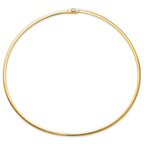 Leslie's 14K 3mm Two-tone Reversible Omega Necklace - Image 3