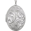 Engravable Embossed Oval Locket