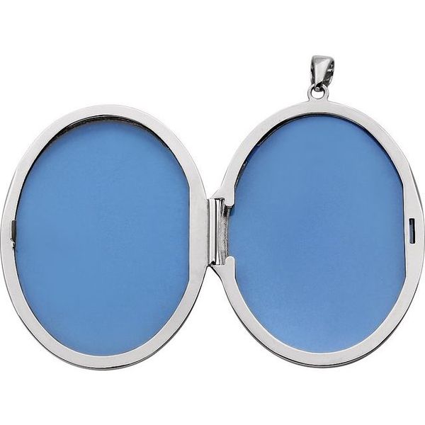 Engravable Embossed Oval Locket - Image 3