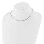 Leslie's 14K 4mm Two-tone Reversible Omega Necklace - Image 2