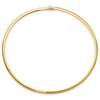 Leslie's 14K 4mm Two-tone Reversible Omega Necklace - Image 3