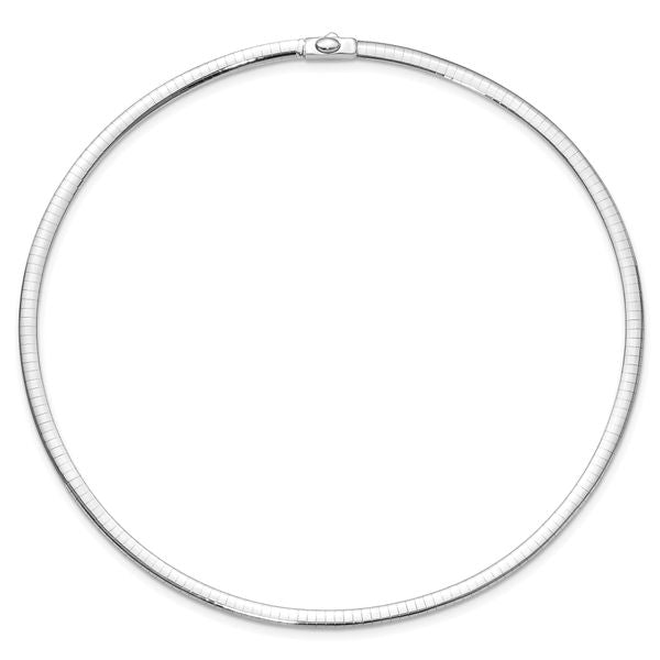 Leslie's 14K 4mm Two-tone Reversible Omega Necklace - Image 4