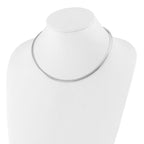 Leslie's 14K 4mm Two-tone Reversible Omega Necklace - Image 2