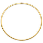 Leslie's 14K 4mm Two-tone Reversible Omega Necklace - Image 3
